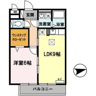 フェリア佐用岡【1階】の間取り