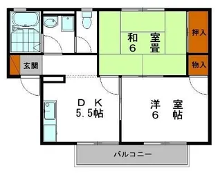 プレジールI【201号室】の間取り