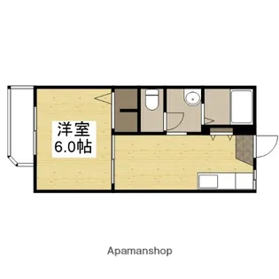 1Kの間取り画像