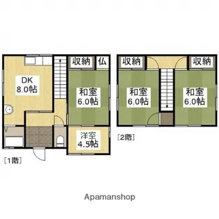 兵庫県姫路市飾磨区阿成【一戸建】の間取り