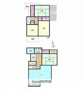 兵庫県姫路市夢前町寺【一戸建】の間取り