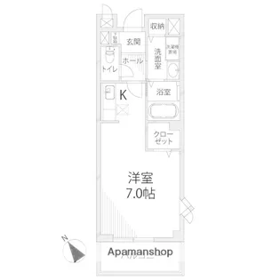 スカイルーム南条【101号室】の間取り