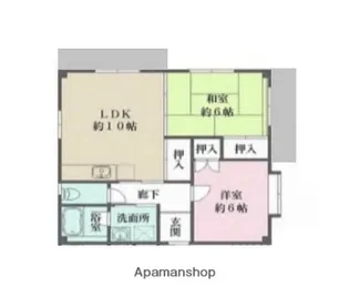 ニードルコート【301号室】の間取り