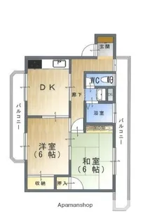 日山マンション【1-2号室】の間取り