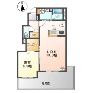 高砂市中島1丁目新築アパート【101号室】の間取り