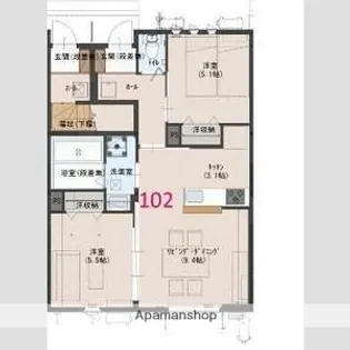 フルーレM【1階】の間取り