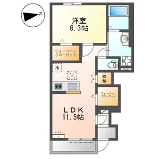 ヴィラ・フェリーチェ【1階】の間取り