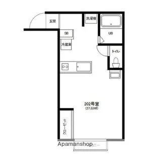 エトランスYOSHIKA【202号室】の間取り