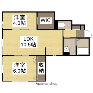 ルフレ手柄山【102号室】の間取り