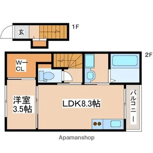 西蒲田ハイツ2 A棟【201号室】の間取り