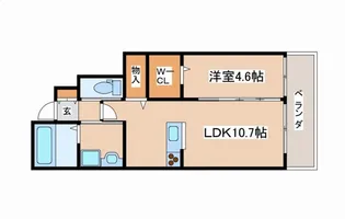 (仮)ティラミス【103号室】の間取り