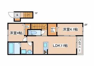(仮)ティラミス【201号室】の間取り