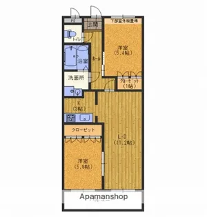 グローリアス【102号室】の間取り