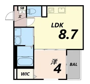 HABITASION京口【205号室号室】の間取り