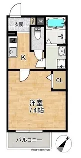 ALEGRIA姫路東【103号室】の間取り