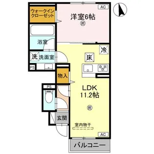 アンクレール【1階】の間取り