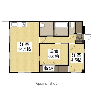 ビスタハウス【401号室】の間取り