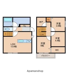 CASA SOUTH【Ⅰ号室】の間取り