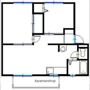 サンシティ中ノ町 N【211号室】の間取り