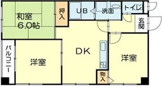 ロイヤルコーポ荒井【302号室】の間取り