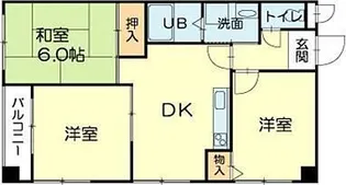 ロイヤルコーポ荒井【2階】の間取り