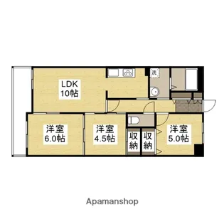 ライオンズマンション姫路西今宿【2階】の間取り