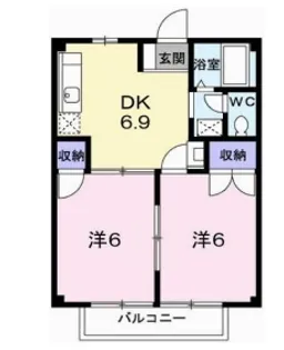 サンコート A【202号室】の間取り