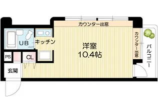 宝殿駅前ヤングパレス【105号室】の間取り