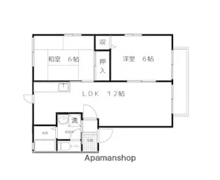 アシュモール【2階】の間取り