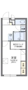 レオパレスさくらB【207号室】の間取り