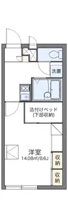 レオパレスくらのまち【202号室】の間取り