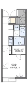 レオネクストグリーンパール【108号室】の間取り