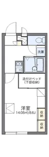 レオパレスKOFU【108号室】の間取り