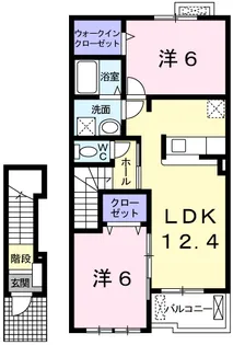 グラン・レーヴ【2階】の間取り