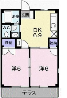 ファミィール町田【1階】の間取り