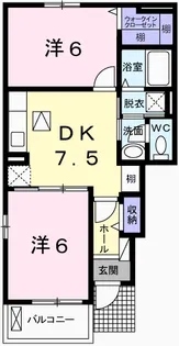 マリッチ赤穂B【1階】の間取り