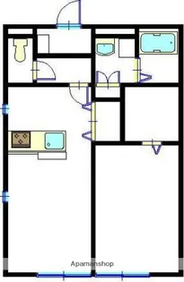 プランドール宇佐崎Ⅱ【102号室】の間取り