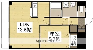 グランツ野里【402号室】の間取り