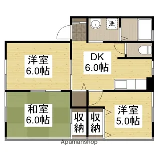 カツミハイツ【103号室】の間取り