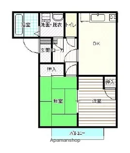 ヒューマンコート魚橋Ⅱ【2階】の間取り