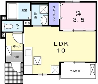 ココアガーデンⅡ【1階】の間取り