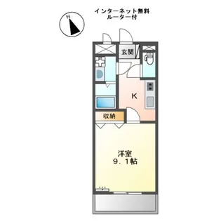 グランディー【1階】の間取り