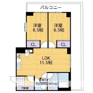シャレード高砂 604号【6階】の間取り