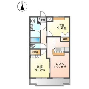 ストークコーポ大津茂【2階】の間取り