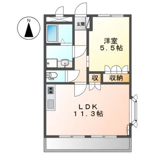 アネックス砥堀【2階】の間取り