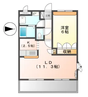 サンシャイン1号館【101号室】の間取り