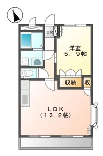 アベニール細江【3階】の間取り