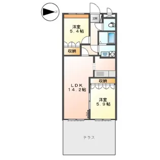 プロニティハウス【1階】の間取り