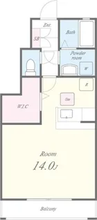 ホワイト・コースト壱番館【108号室】の間取り