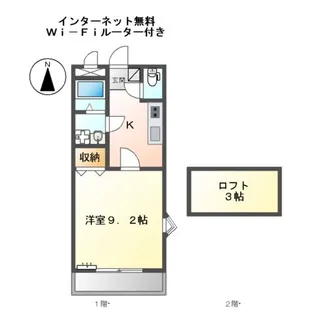 セピア コンフォース【2階】の間取り